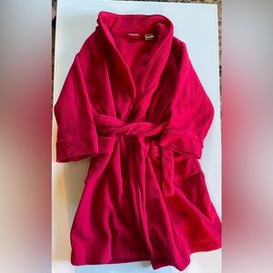 LLBean Kids Red Fleece Bathrobe
